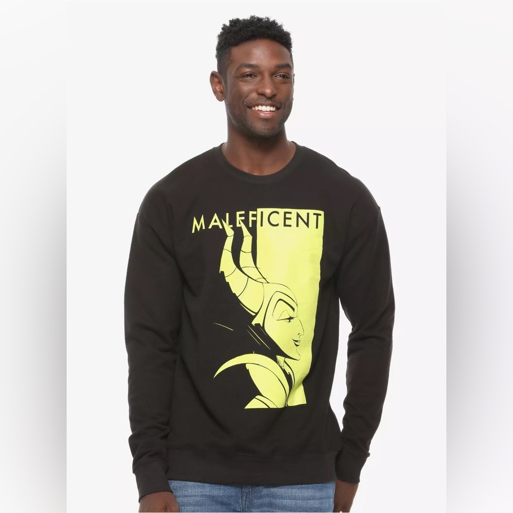 DISNEY Maleficent Profile SWEATSHIRT! Unisex Disney Villain Mistress of Evil NWT